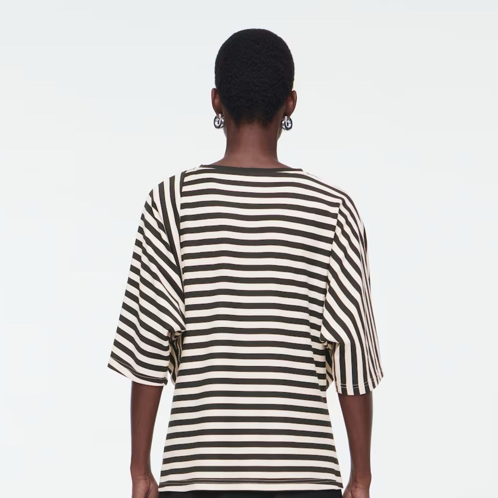 NWOT REGULAR PANELLED STRIPED T-SHIRT